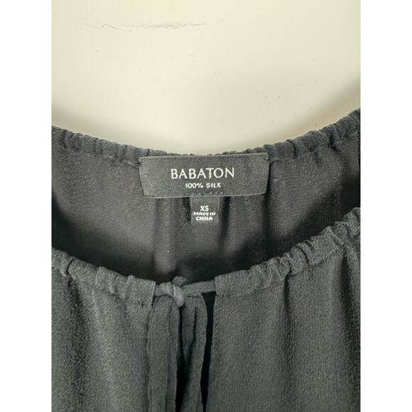 Aritzia 100% Silk Quiet Luxury Dark Feminine Minimalist Preppy Office Blouse XS - Picture 3 of 8